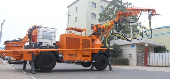 Máquina robótico 4kw do Shotcrete do poder do motor para o túnel de trabalho da seção de Midium