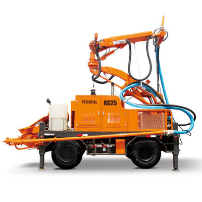Equipamento de pulverização concreto de KC2512W, poder robótico do motor diesel do manipulador do Shotcrete