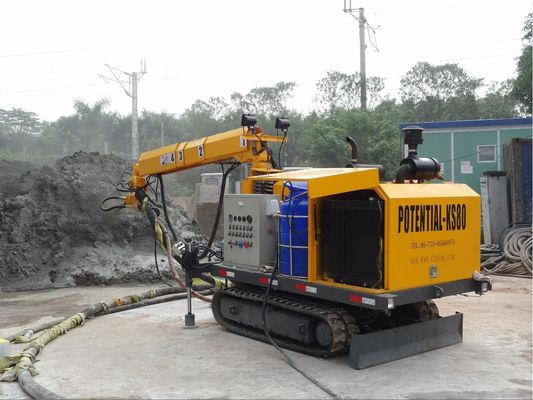 O equipamento molhado do Shotcrete do LCD, molhou o comprimento do cabo da máquina 80m do Shotcrete da mistura